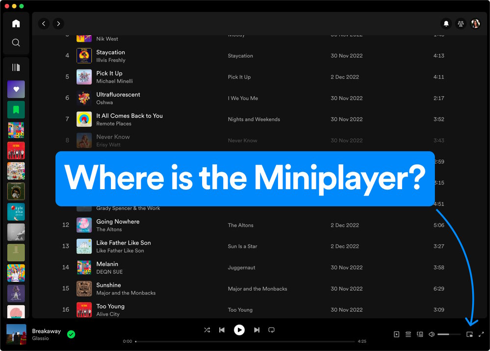 Spotify jak włączyć miniplayer
