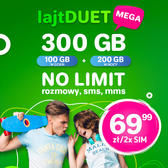 lajtDUET MEGA w lajt mobile - niższa cena na stałe
