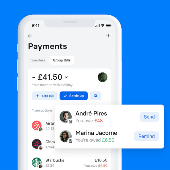 Revolut wprowadził Group Bills, rachunki grupowe do zarządzania wspólnymi wydatkami