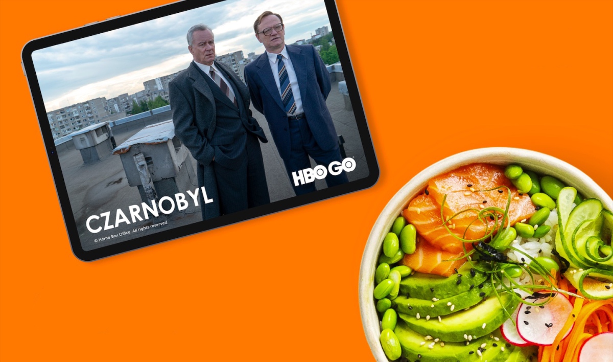 Zamawiaj jedzenie na Pyszne.pl i oglądaj za darmo filmy na HBO GO