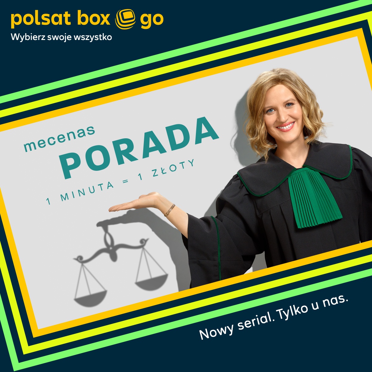 Polsat Box Go z całym sezonem serialu „Mecenas Porada”