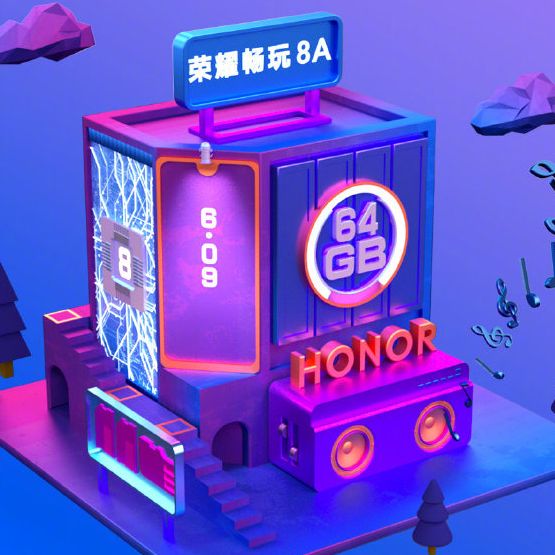 Honor 8A na oficjalnych renderach. Malutkie wcięcie i pojedyncze aparaty. Premiera smartfonu już 8 stycznia