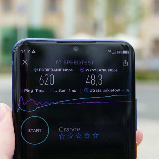 Ruszyły komercyjne testy sieci 5G Orange i Ericssona. Pierwsze pomiary prędkości robią wrażenie