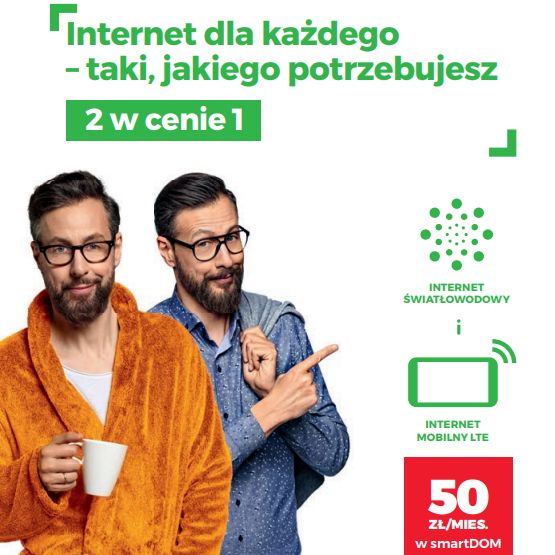 Plus promuje ofertę internetu światłowodowego w pakiecie z mobilnym