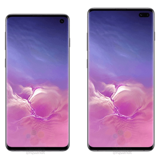 Galaxy S10 i Galaxy S10+ na renderach prasowych. Nowe smartfony Samsunga wystąpią w co najmniej trzech kolorach