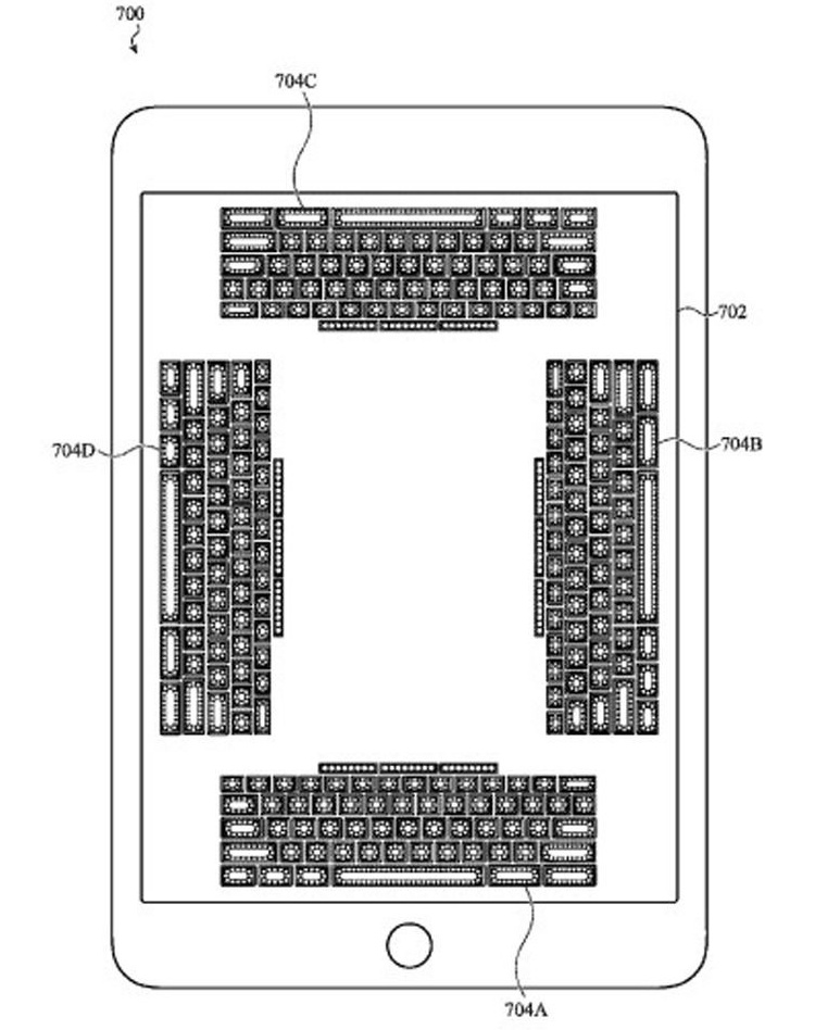 Klawiatura ekranowa, patent Apple