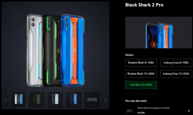 Xiaomi Black Shark 2 Pro w Europie