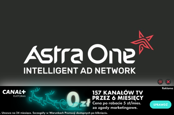 Canal+ AstraOne reklama in-image