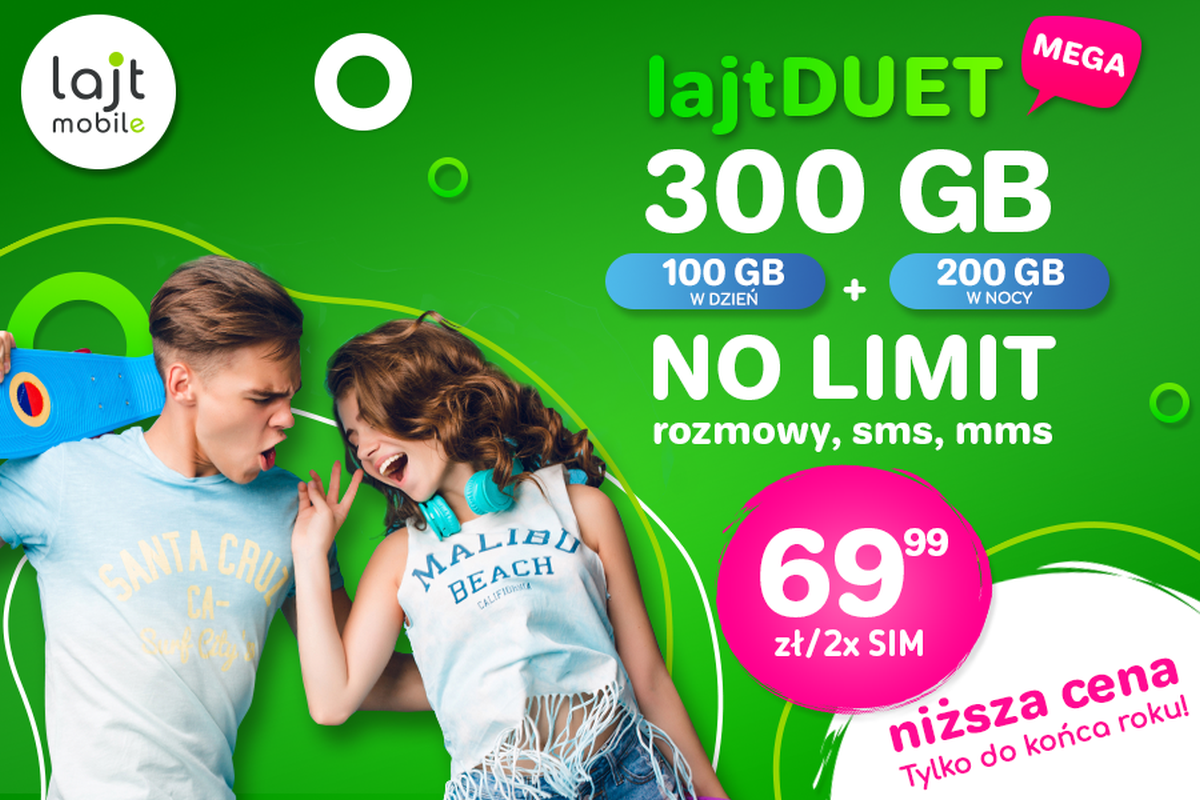 LajtDuet Mega w promocji lajt mobile