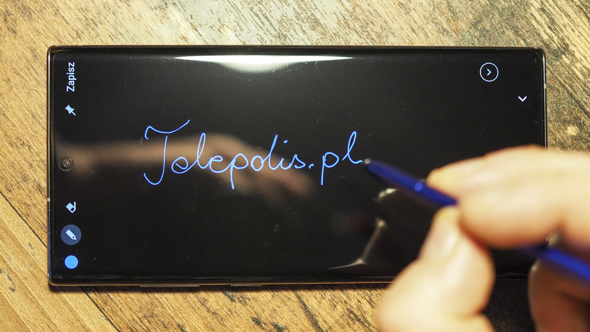 Samsung Galaxy Note10+ S Pen pisanie po ekranie