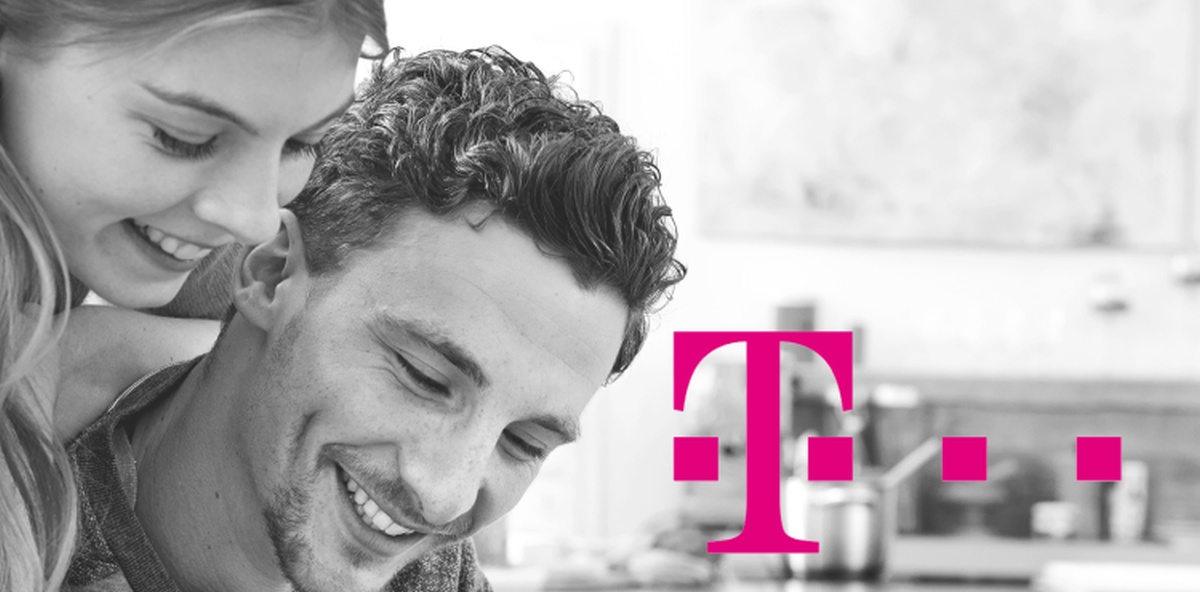 T-Mobile logo mężczyzna kobieta
