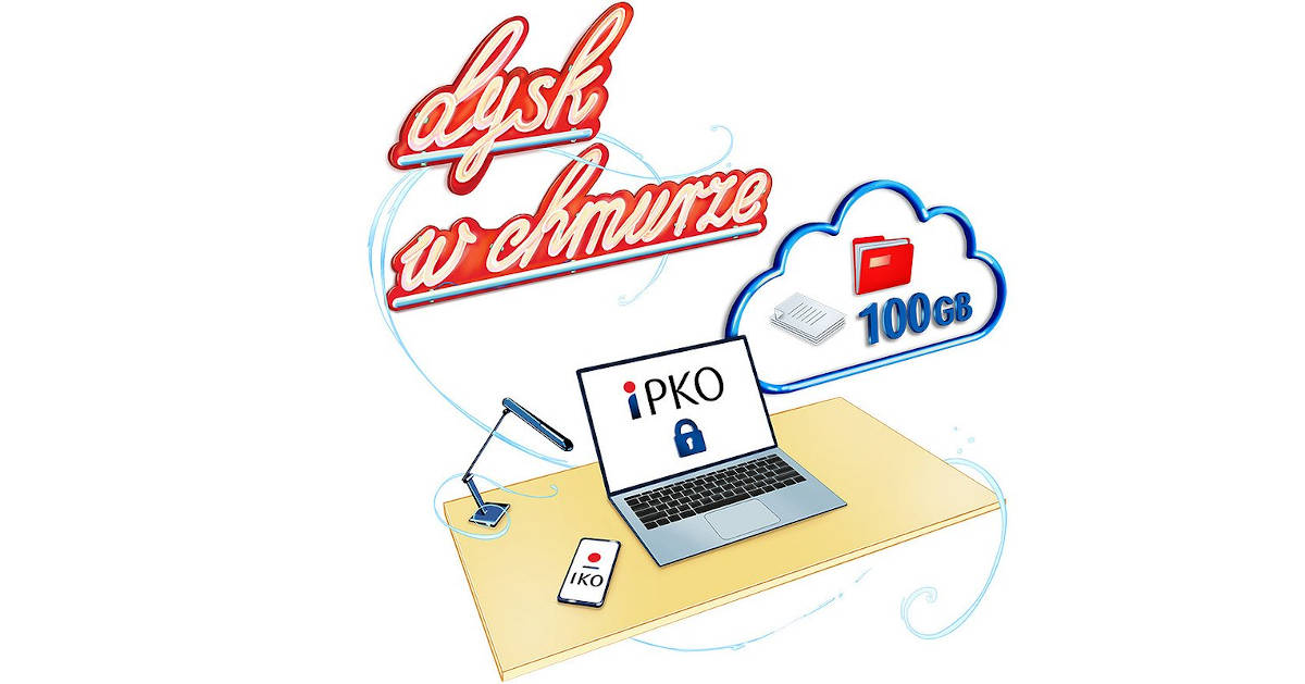 PKO Bank Polski udostępnia dysk w chmurze 100 GB