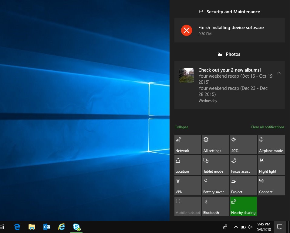 Windows 10 powiadomienia
