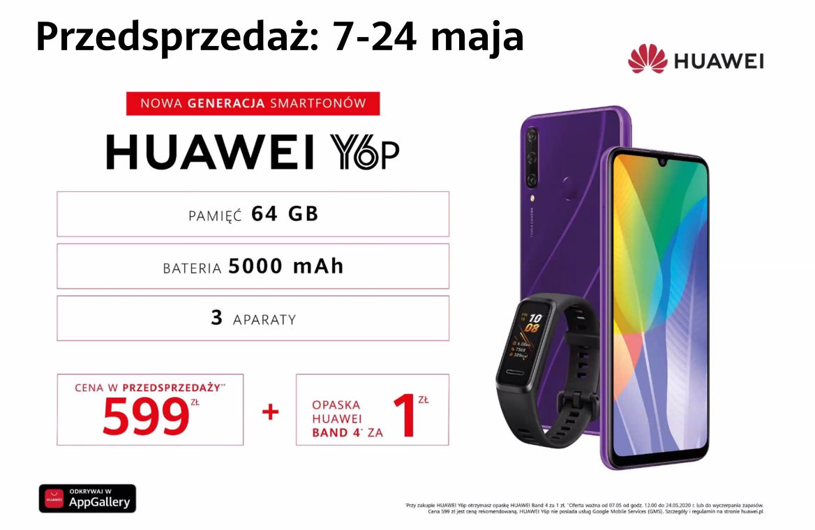 Huawei Y6P cena