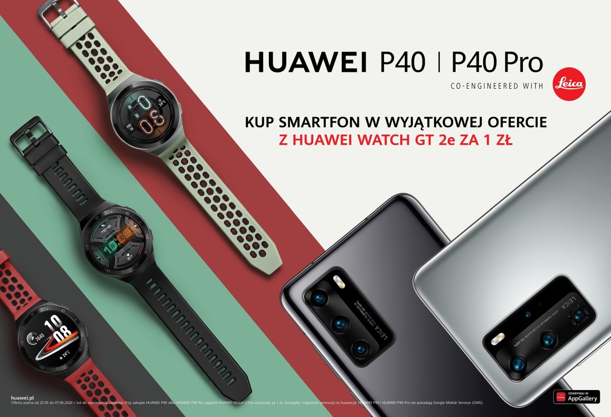 Huawei P40/P40 Pro zegarek za 1 zł