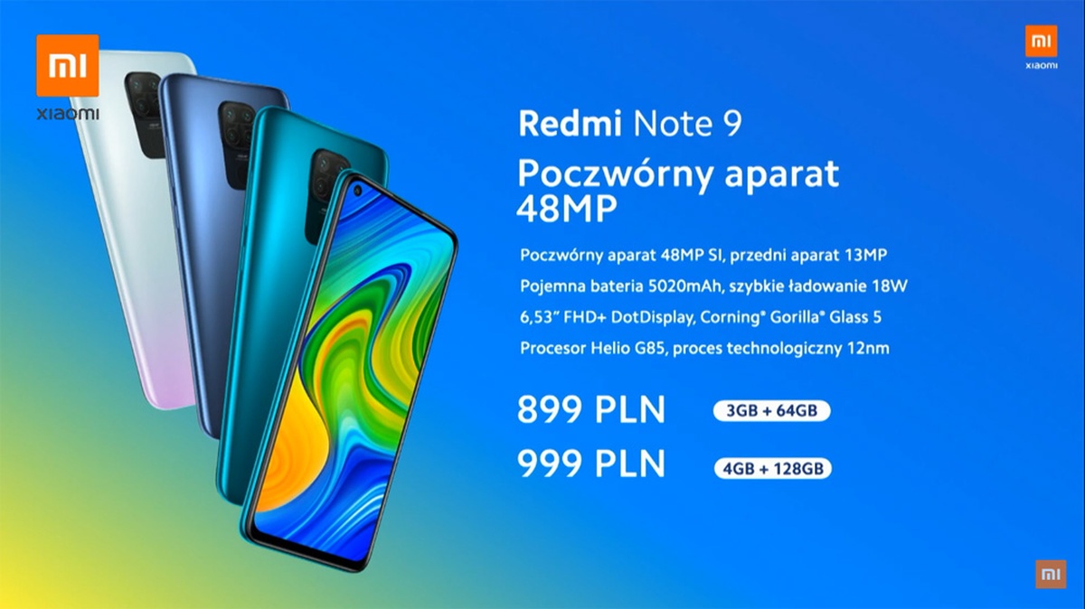 Redmi Note 9 ceny