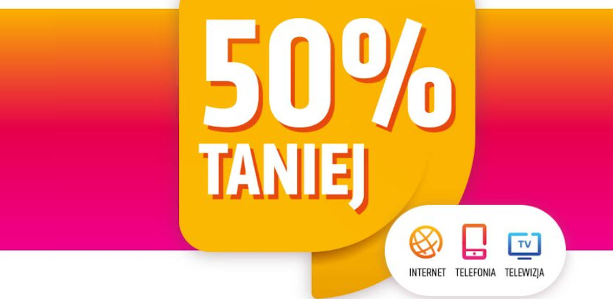 Multimedia Polska: 50% taniej na internet, telefony i telewizję