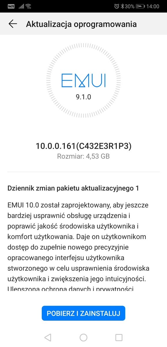 Huawei P20 Pro Android 10 co nowego