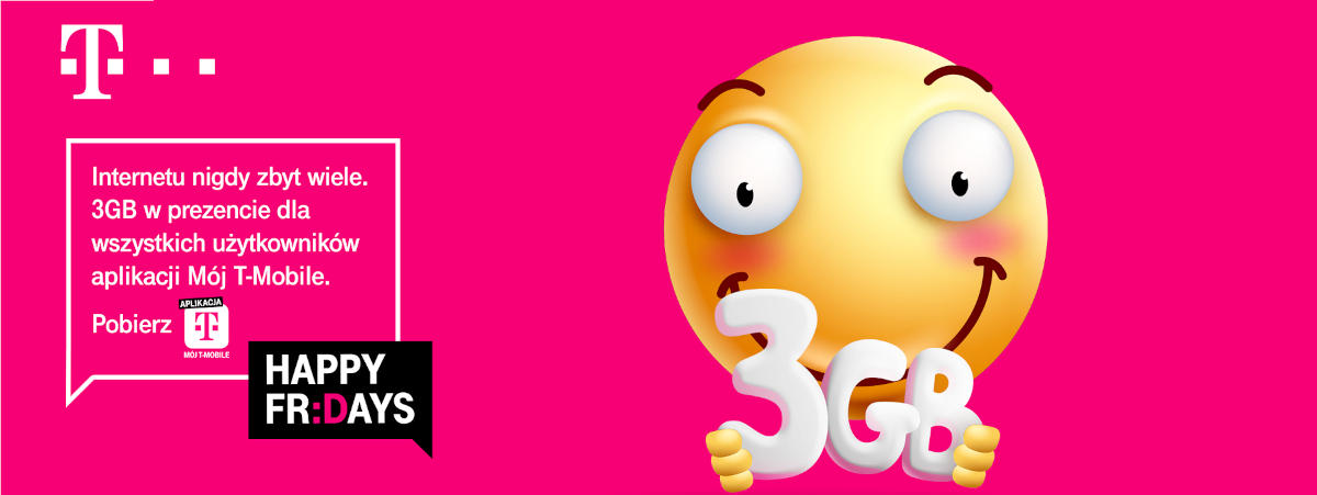 Happy Fridays: darmowe 3 GB w aplikacji „Mój T-Mobile”