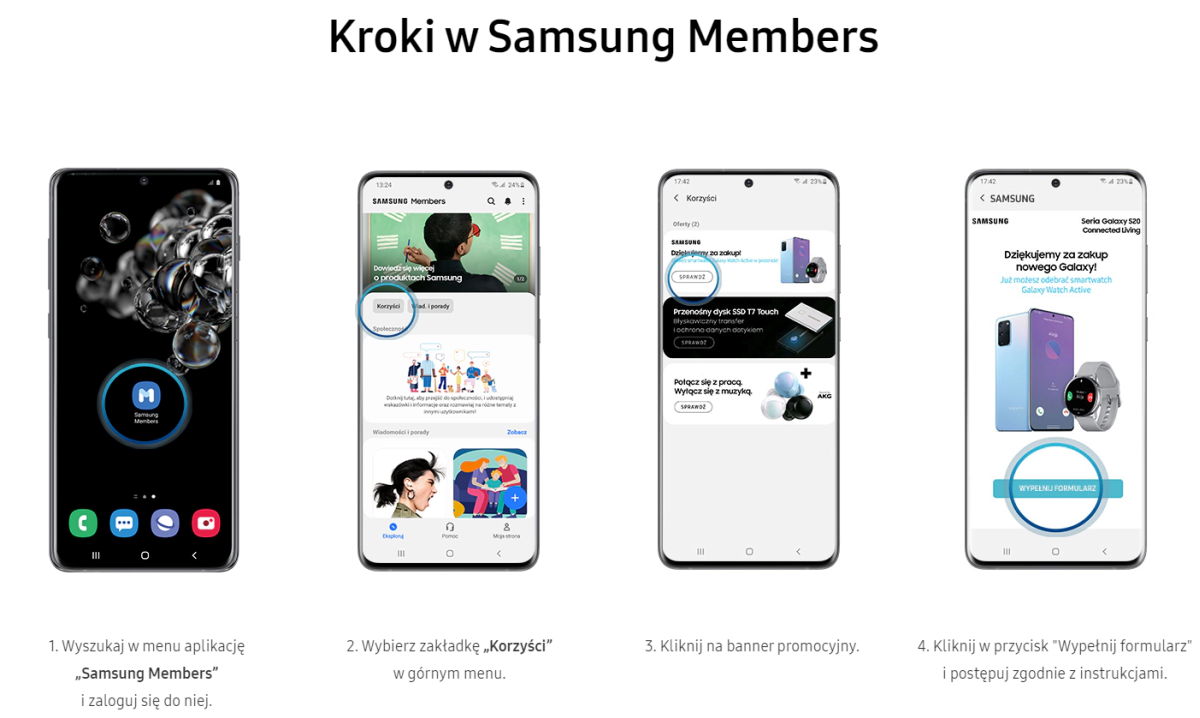 Promocja Galaxy S20 Samsung Members