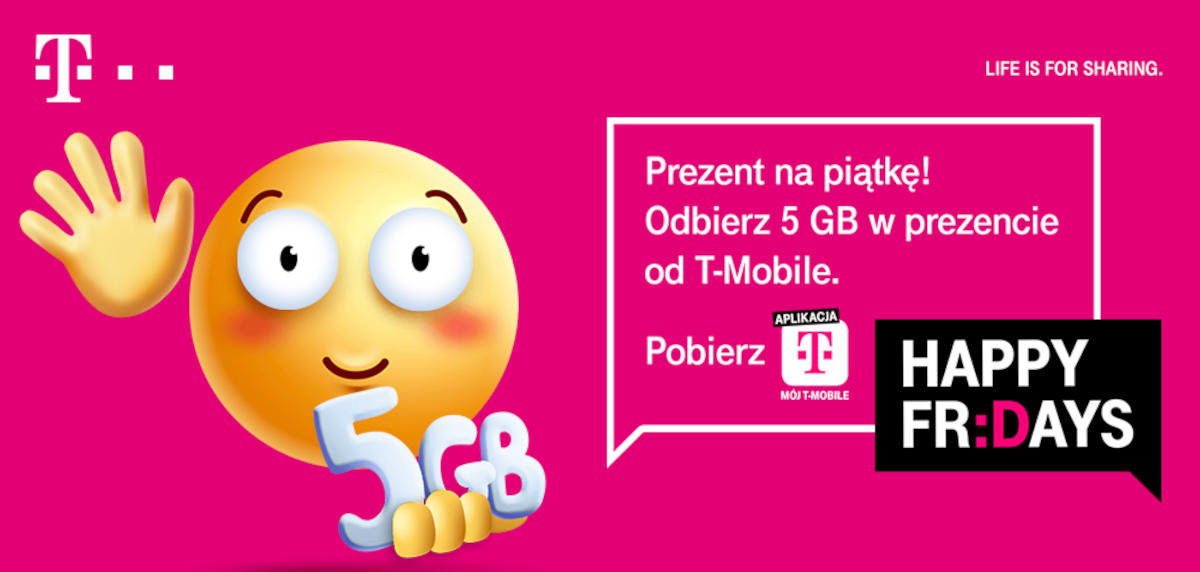 Happy Fridays: kolejna paczka GB dla klientów T-Mobile