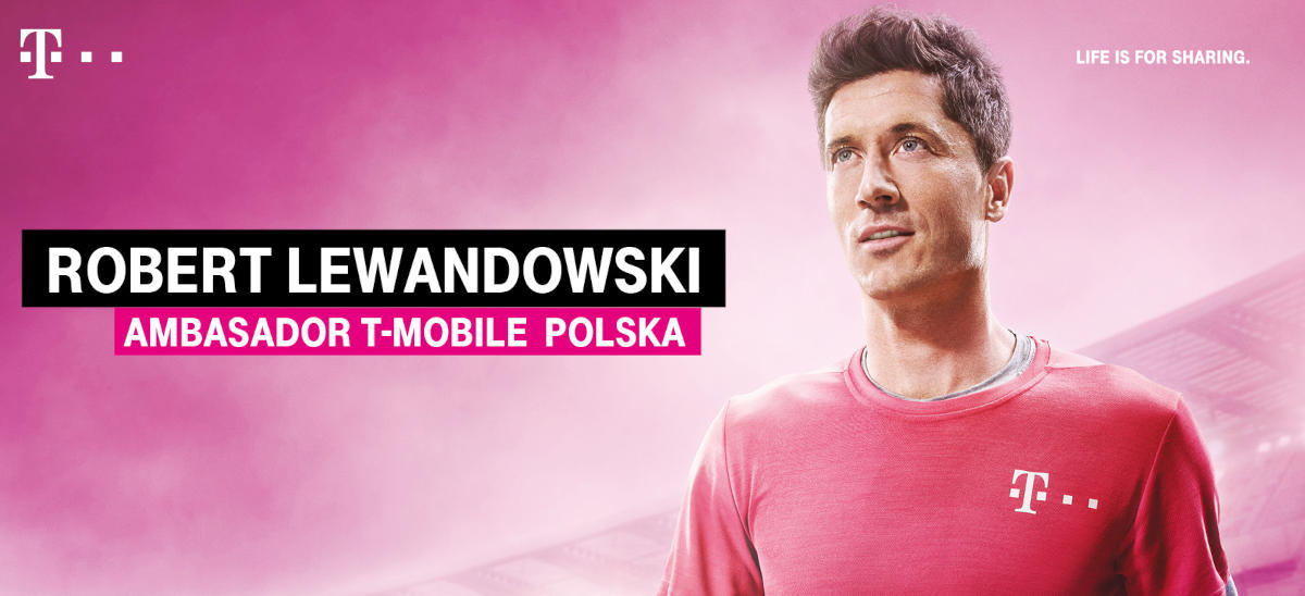Robert Lewandowski ambasadorem T-Mobile Polska