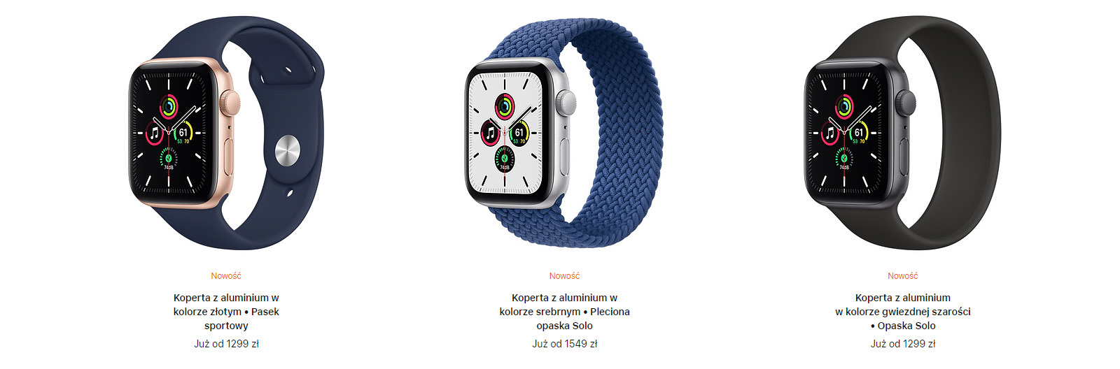 Apple Watch Series 6 i Apple Watch SE ceny