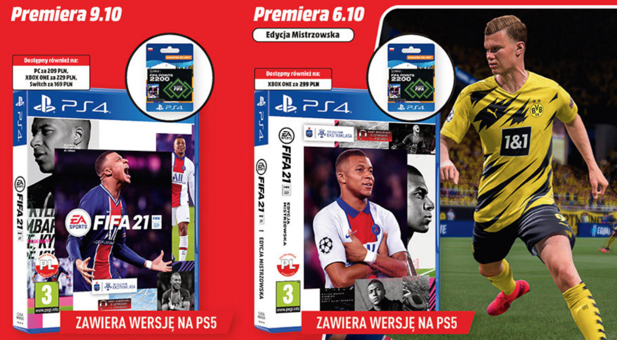 FIFA 21 już w sprzedaży – w edycji mistrzowskiej z dodatkami