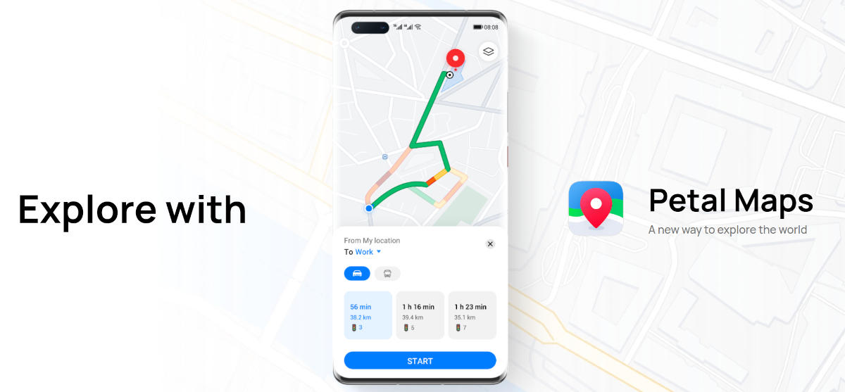 Google Maps jest skończone, Huawei ma nawigację Petal Maps!