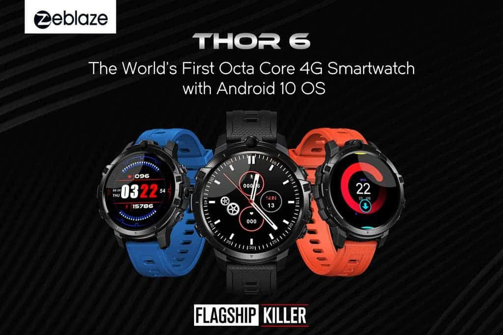 Zeblaze Thor 6: ten smartwatch ma pełnego Androida 10, dwa aparaty i LTE