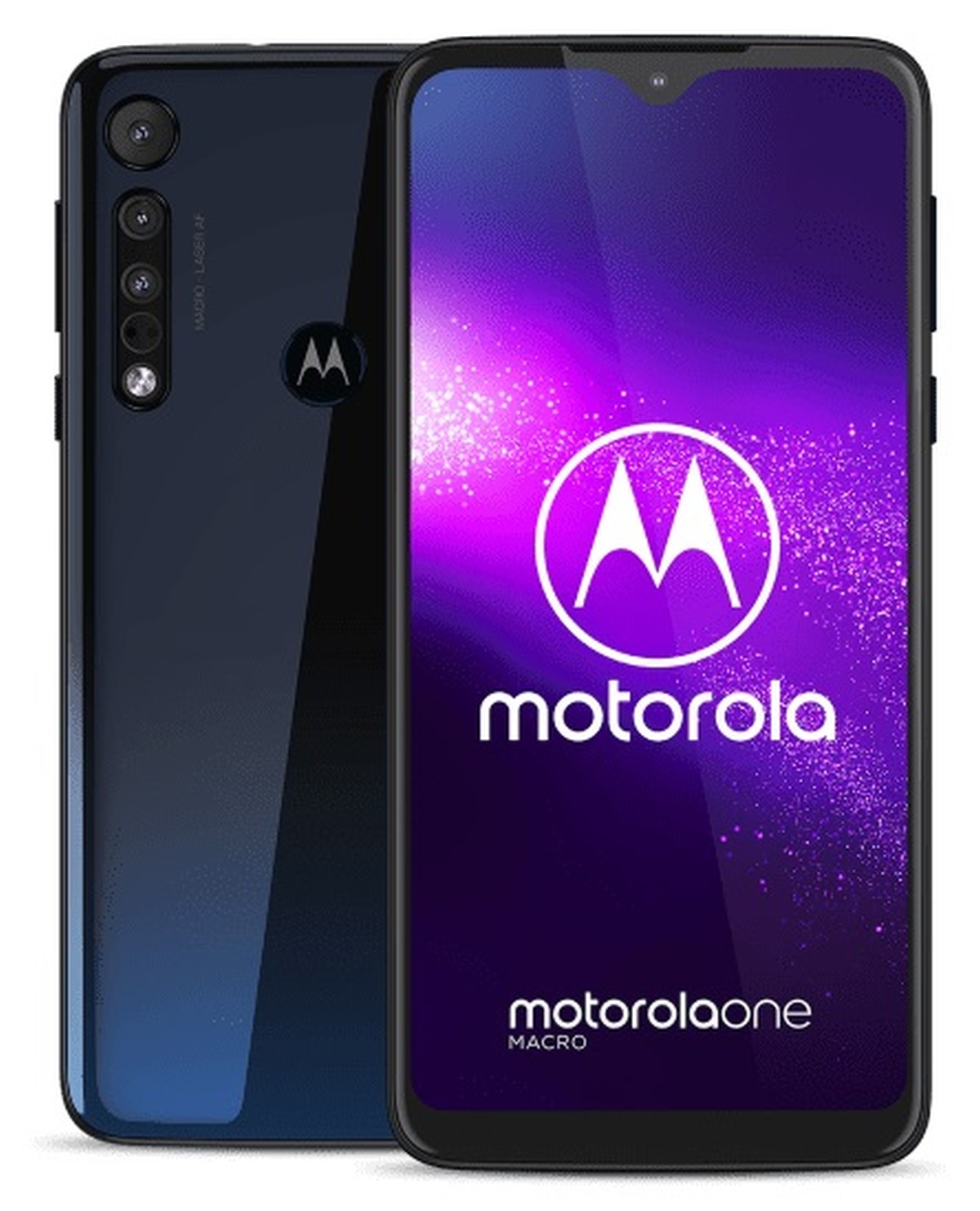 Motorola One Macro tył przód