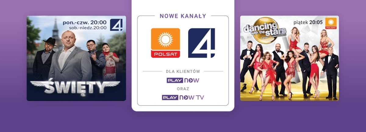 Play Now, Play Now TV, Polsat, TV4 baner