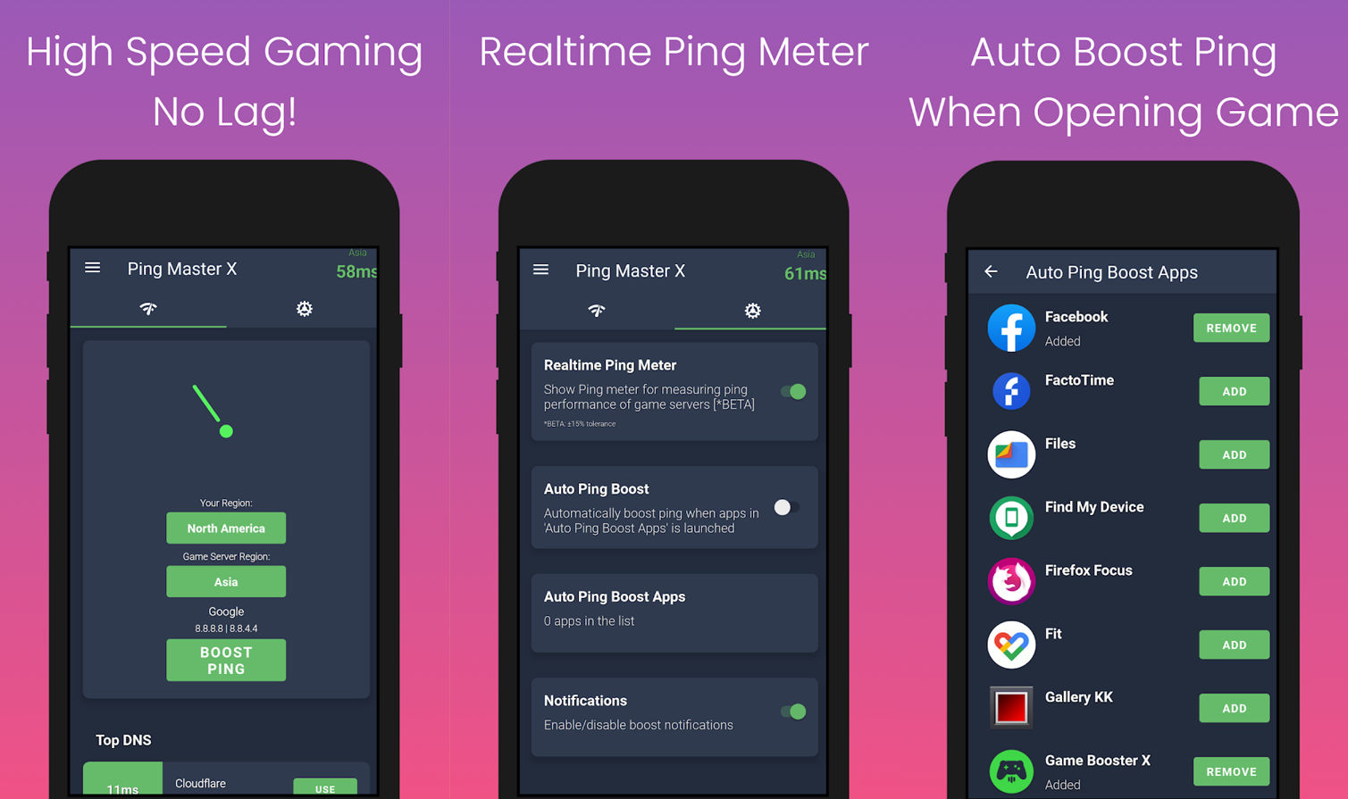Ping Master X dla Androida