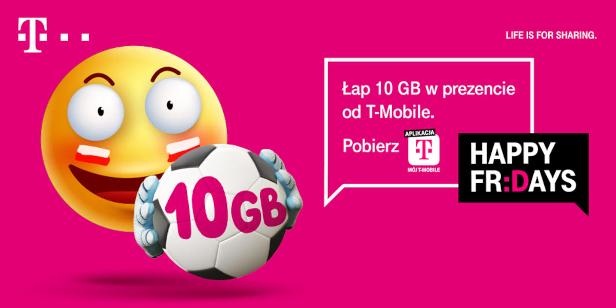 T-Mobile daje 10 GB w piłkarskim, nietypowym Happy Fridays