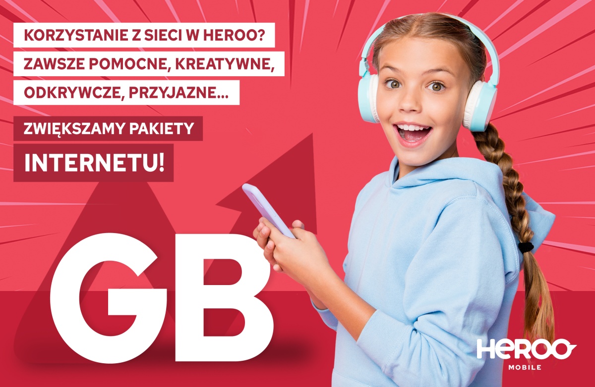 Heroo Mobile nowe taryfy więcej Internetu