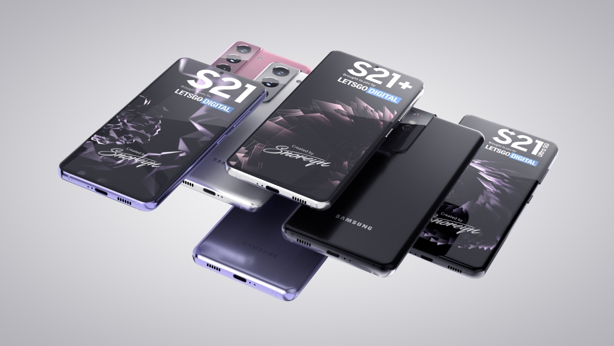 Samsung Galaxy S21 rendery