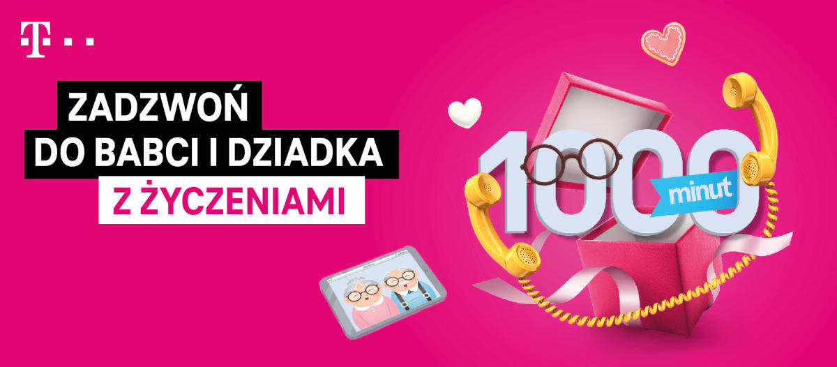 T-Mobile: 1000 darmowych minut na Dzień Babci i Dziadka