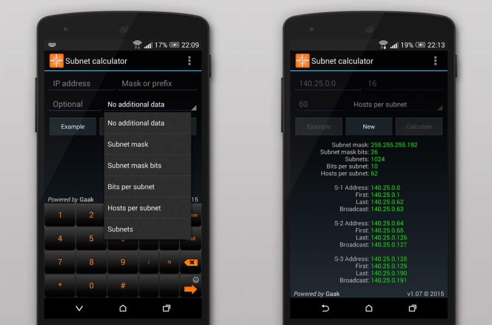 Subnet Calculator dla Androida