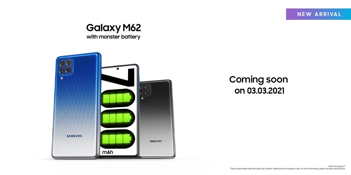 Samsung Galaxy M62 zadebiutuje poza Indiami