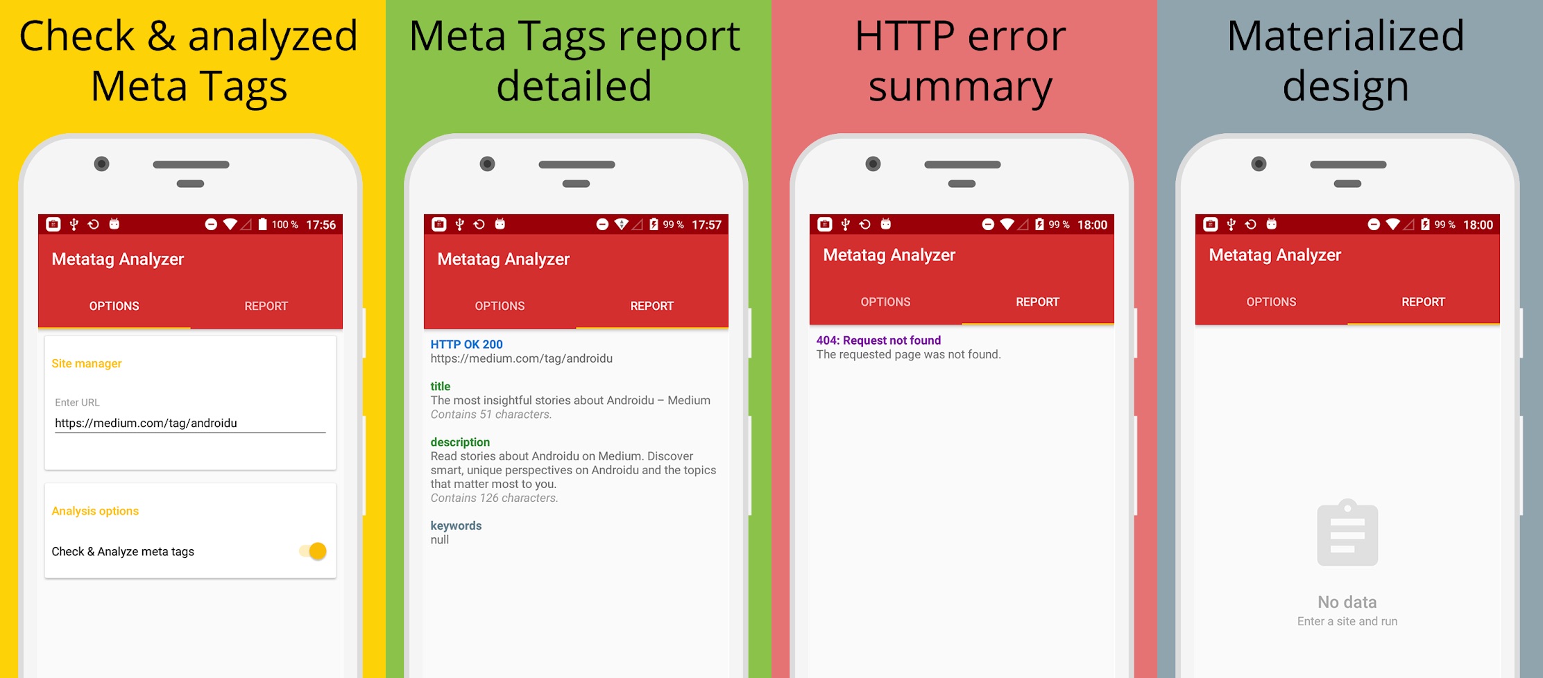 Metatag Analyzer dla Androida