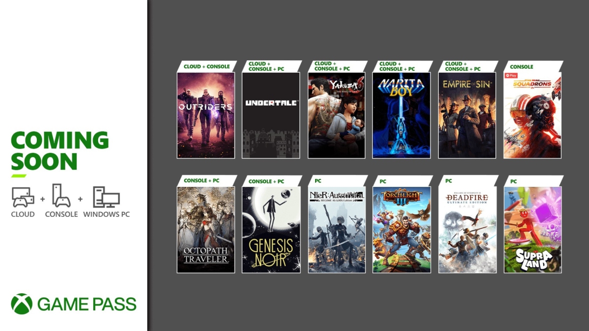 Mixrosoft Xbox Game Pass marzec 2021 nowe tytuły
