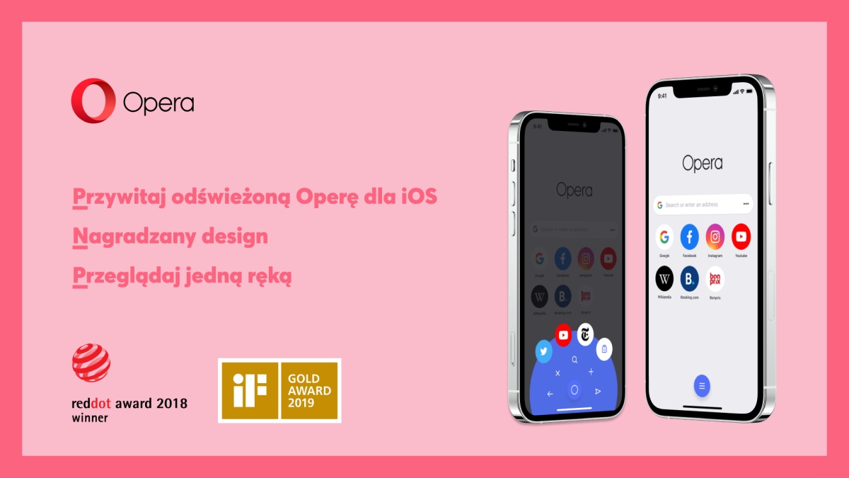 Opera iOS odnowiony interfejs