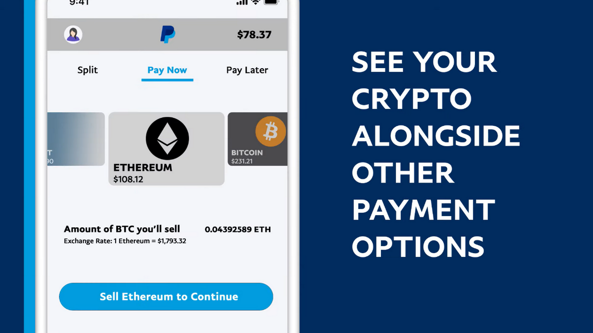 PayPal wprowadza płatności kryptowalutami