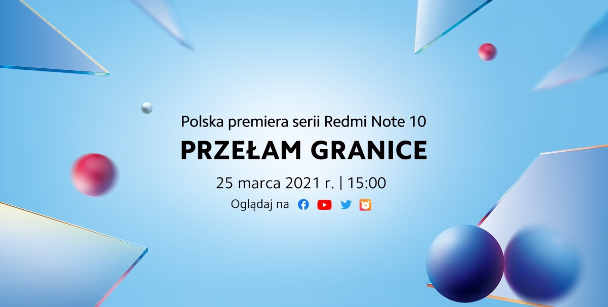 Xiaomi Redmi Note 10 polska premiera zaproszenie