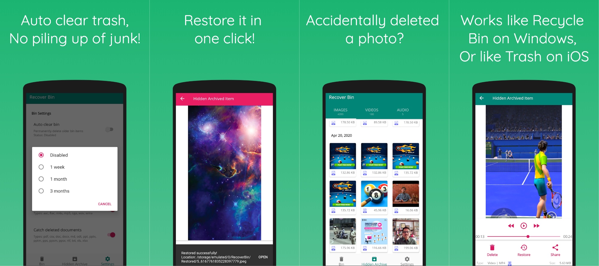 Recover Bin – odzyskiwanie skasowanych plików dla Androida