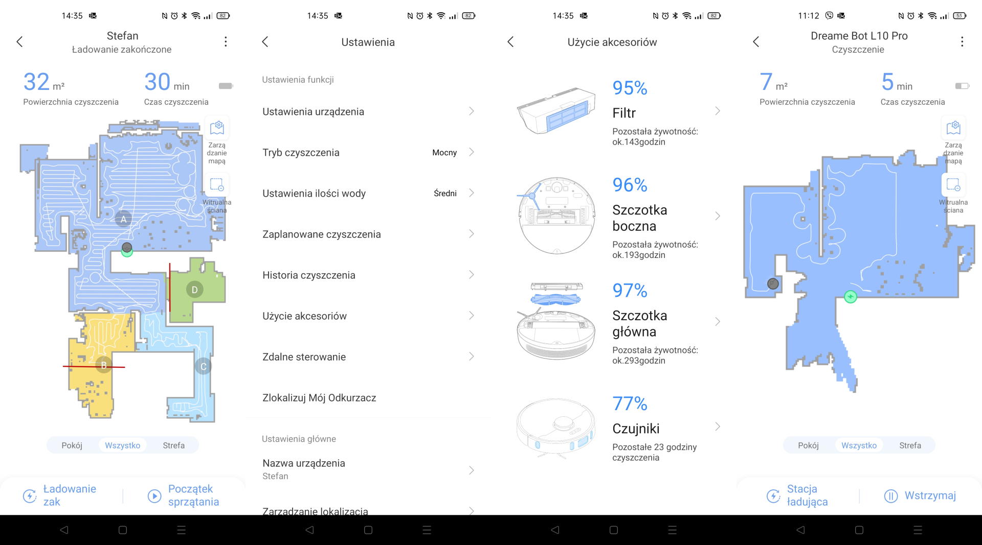 Dreame Bot L10 Pro - aplikacja Xiaomi Mi Home