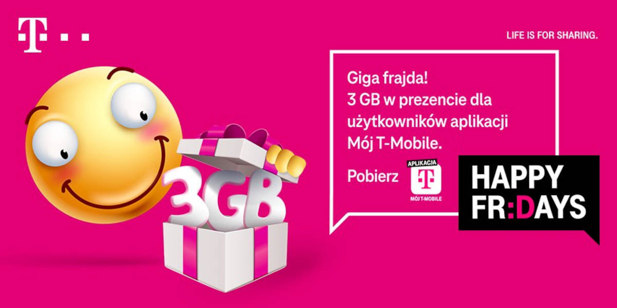 Paczka gigabajtów od T-Mobile na Happy Fridays