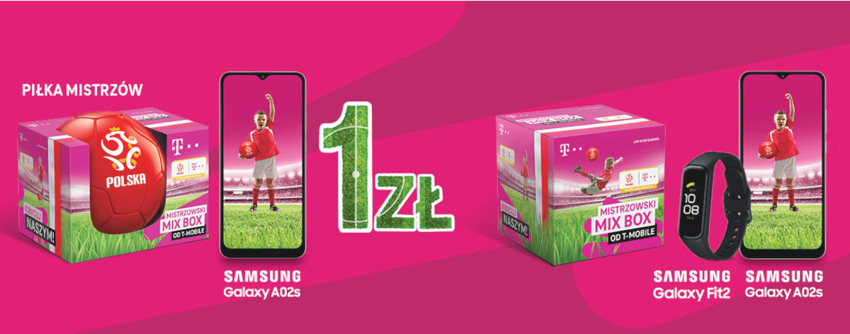 T-Mobile: piłkarskie zestawy MIX BOX z telefonami
