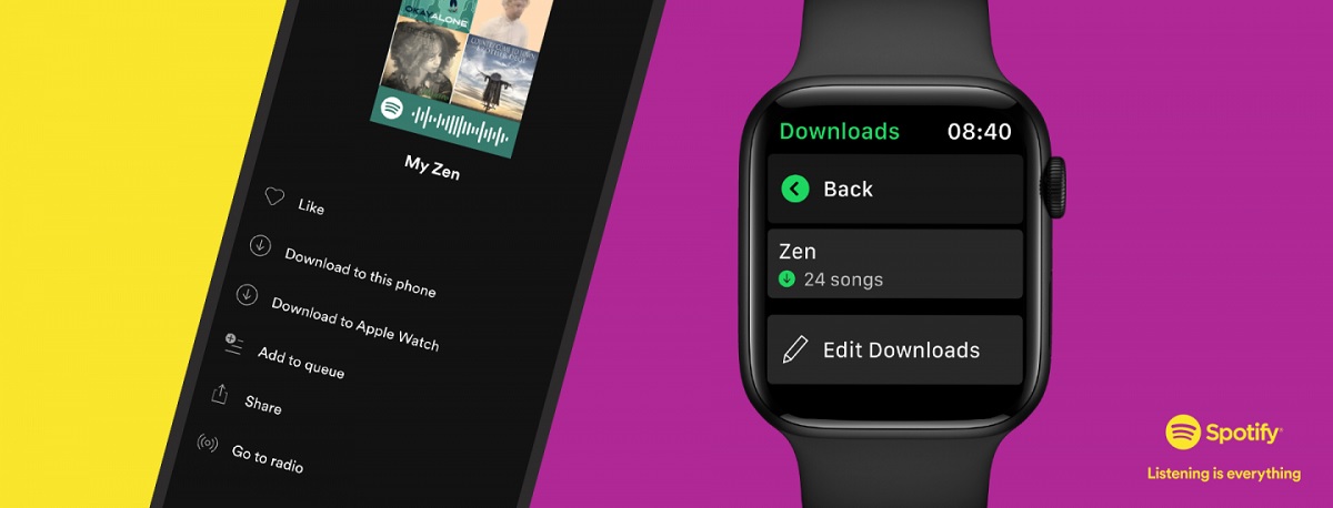 Spotify pozwala na pobranie piosenek na Apple Watcha