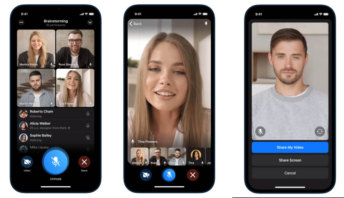 Telegram: grupowe rozmowy wideo i udostępnianie ekranu, animowane tła